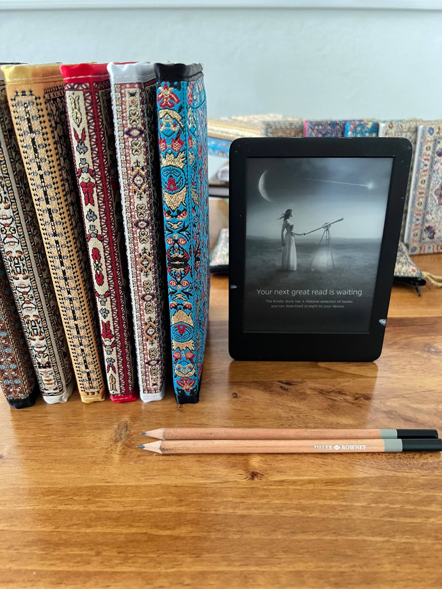 Rug Design Notebook, Handmade Journal, Boho Notebook