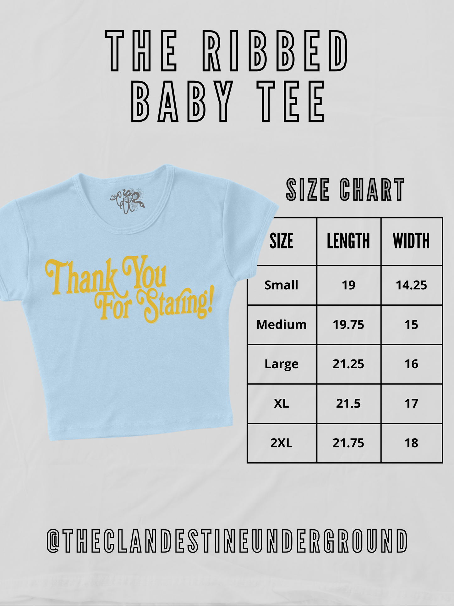 All's Fair In Love & Poetry Micro-Ribbed Baby Tee: Ash Gray