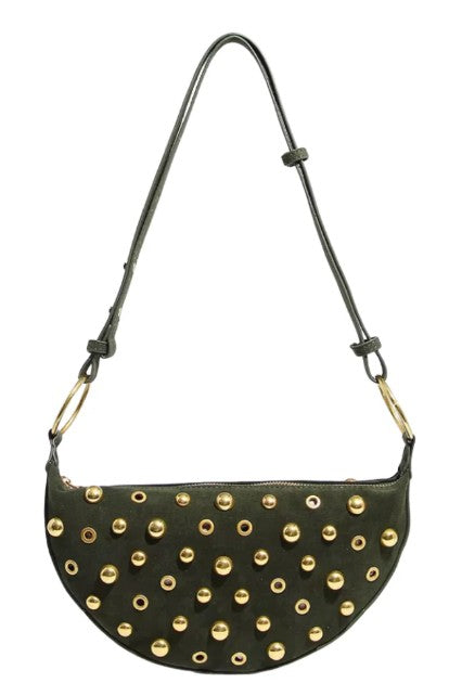 Maeve Studded Bag - Olive