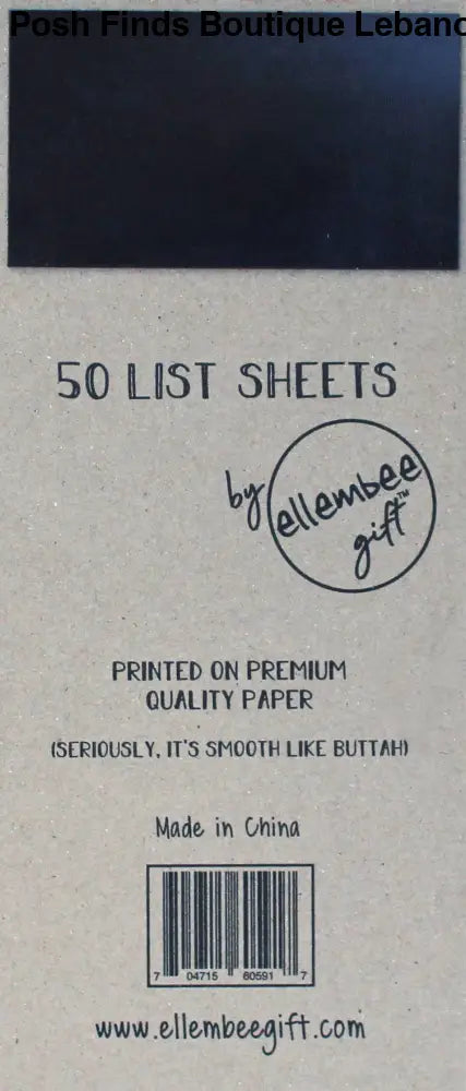 Before vacation funny printed list pad 50 sheets - Posh Finds