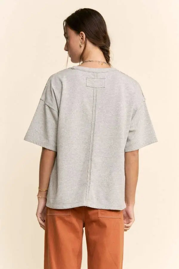 BLOSSOM-CROWNED KITTY PRINTED TOP: Beige - Women > Tops