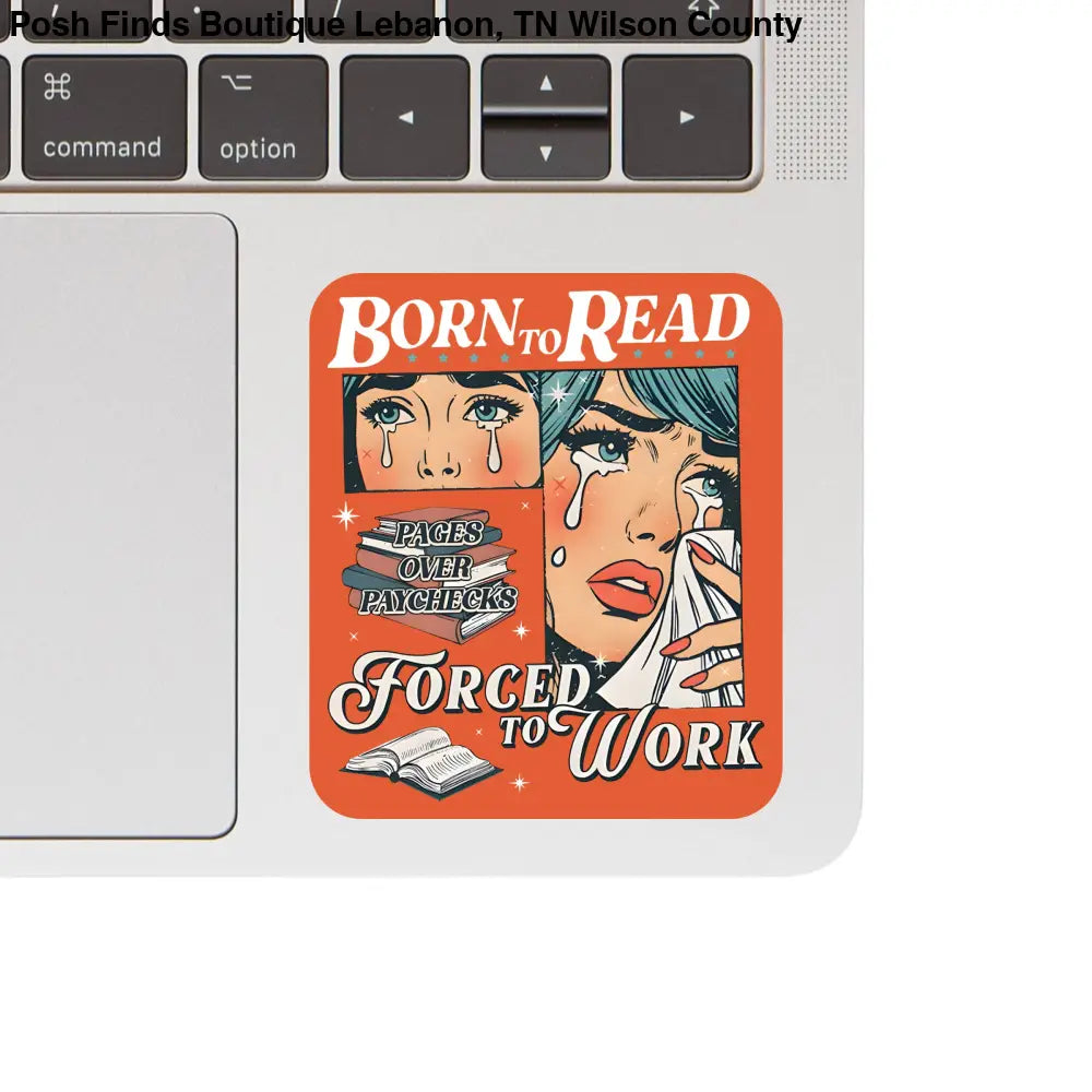 Book Read Funny Humor Lit Cute High Quality Vinyl Sticker - Posh Finds