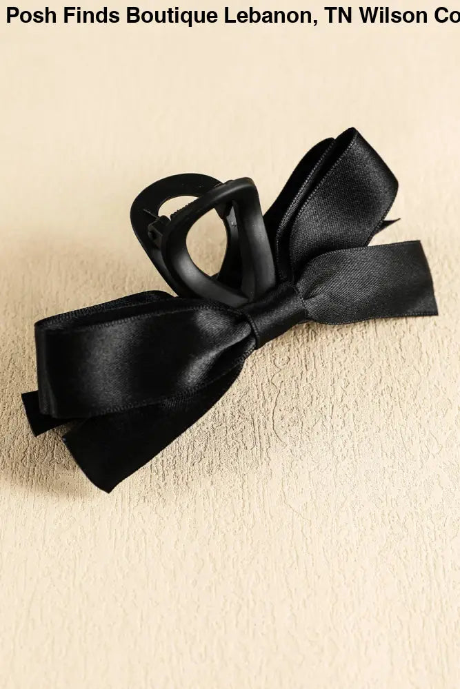 Bow Decor Large Hair Claw Clip: Fiery Red / One Size - Posh Finds