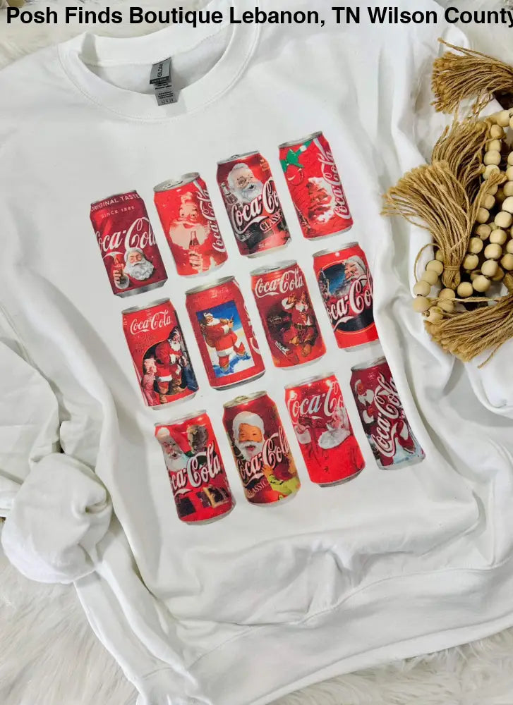 Christmas Cola Stack Sweatshirt - Posh Finds