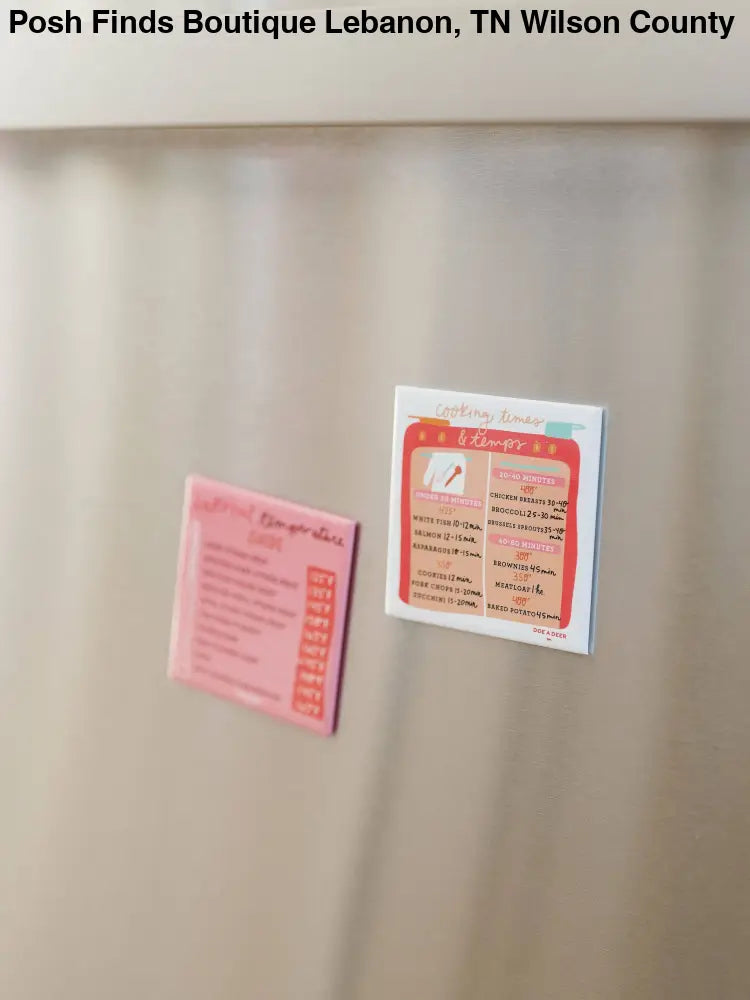Cooking Times & Temps Magnet - Posh Finds