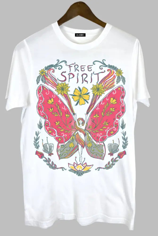 Giving Butterfly Free Spirit Graphic Tee - Posh Finds