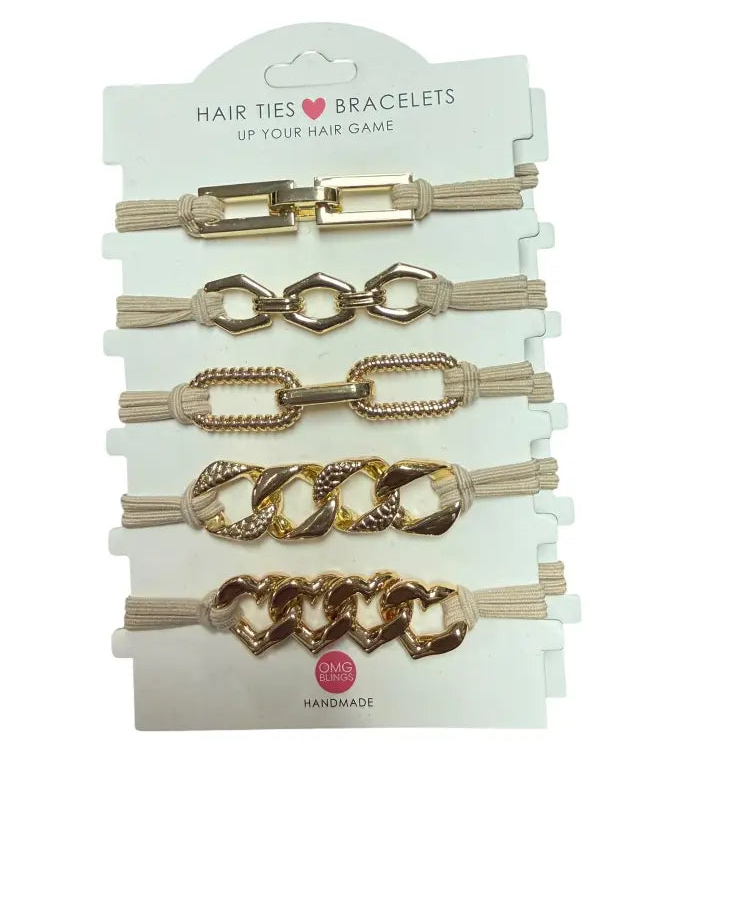 Hair Tie Bracelet Sets - Accessories