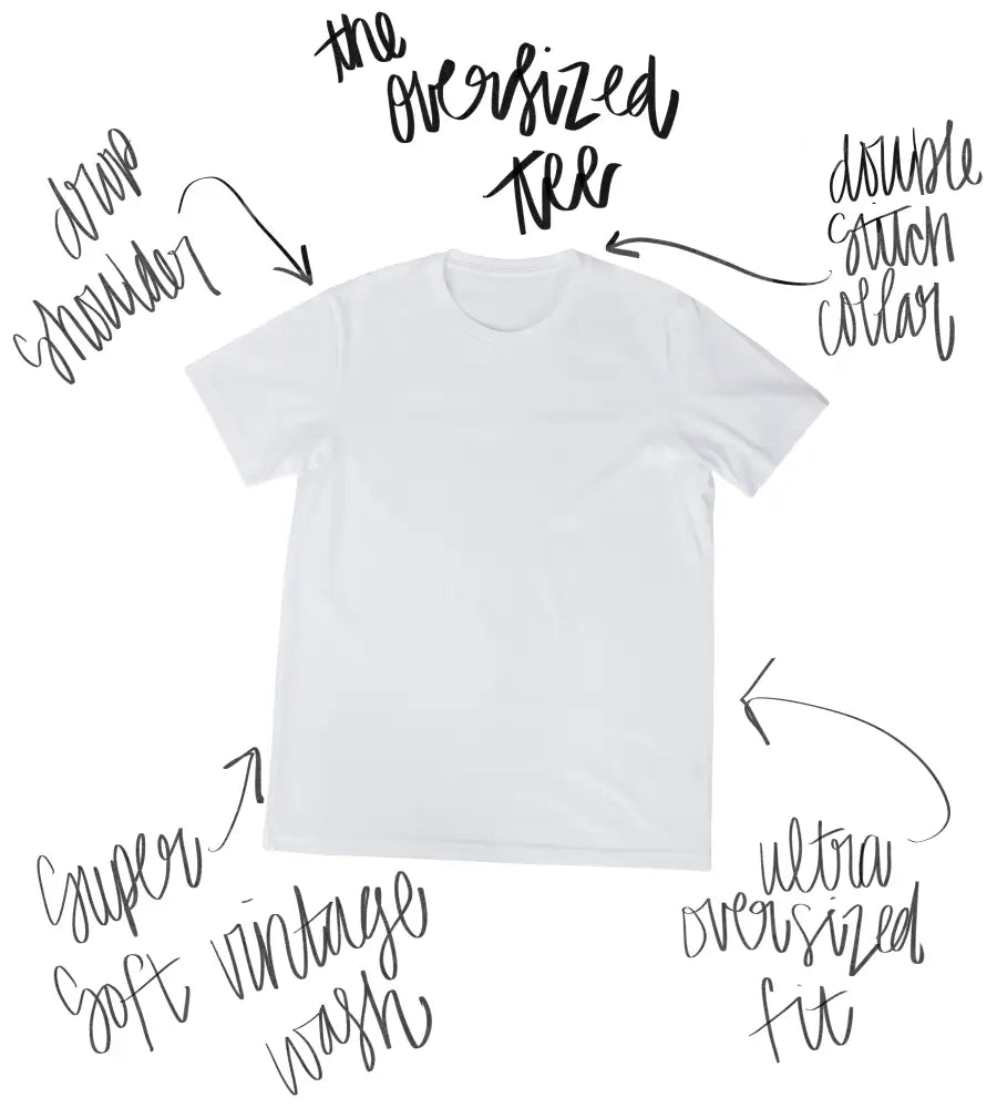 Have a Merry Christmas, Stamps Oversized T-Shirt: Ash Gray - Posh Finds