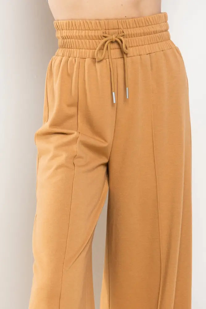 High Waist Lounge Pants in Heather Gray - Posh Finds