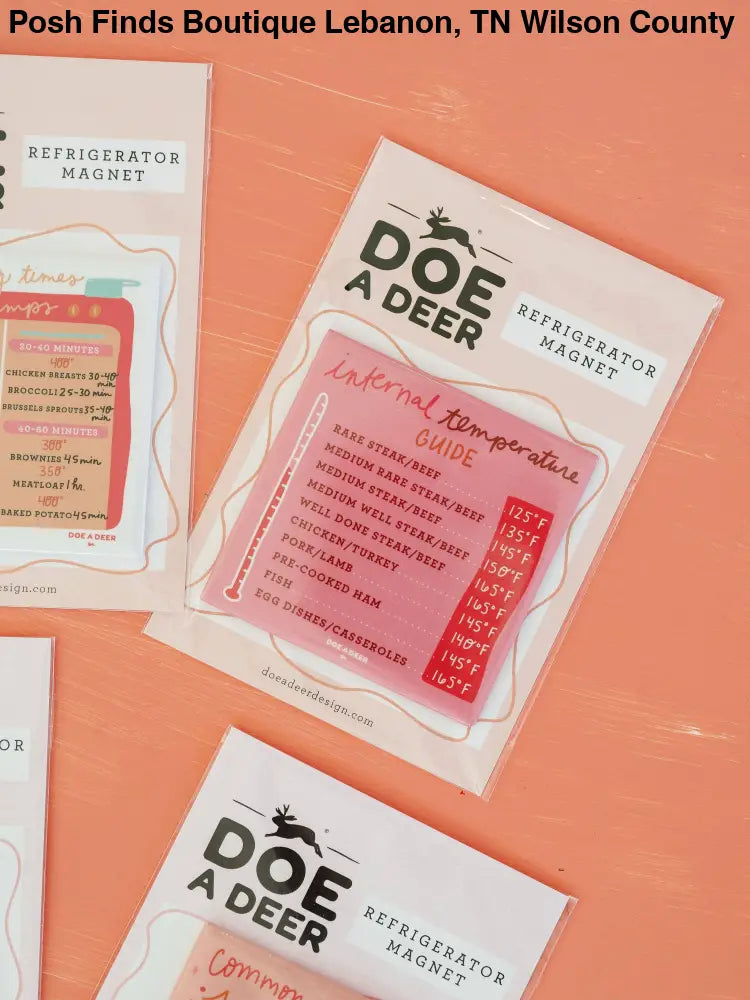 Internal Temperature Guide Magnet - Posh Finds