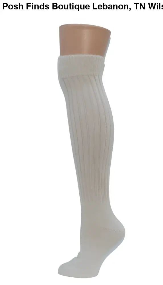 Knee-Hi Alpaca Socks: Grey Heather / Medium - Posh Finds