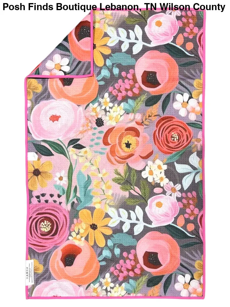 Margaret: Double-Sided Hand Towel: Multi / 17x27 in / Hand Towel - Posh Finds