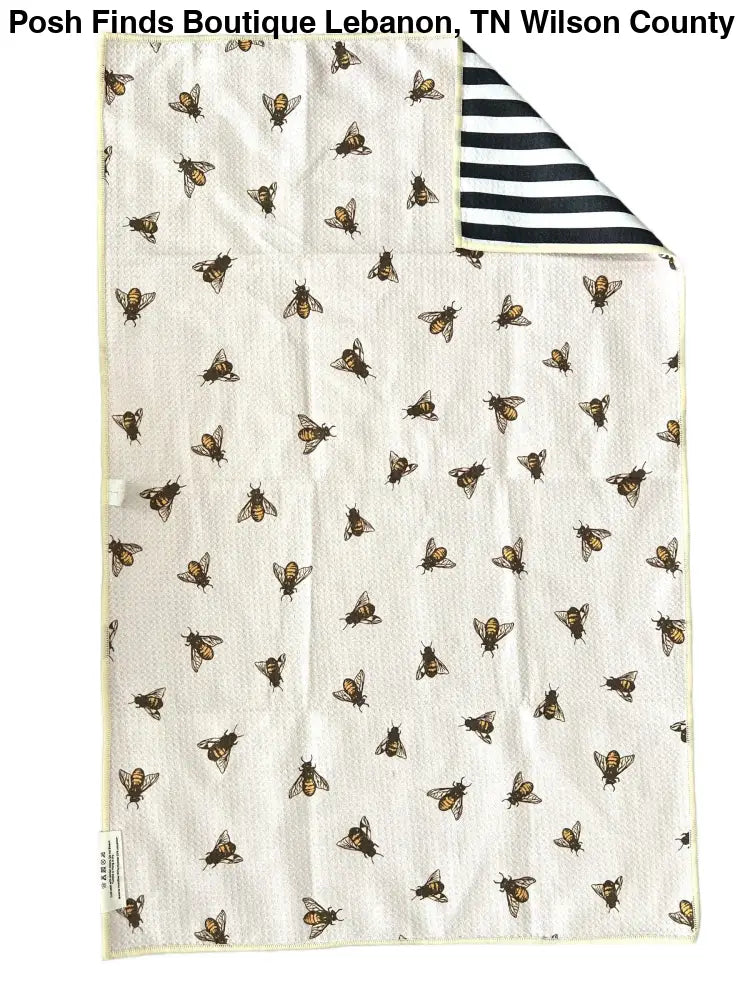 Milk and Honey: Reversible Hand Towel: Multi/Cream / Hand Towel - Posh Finds