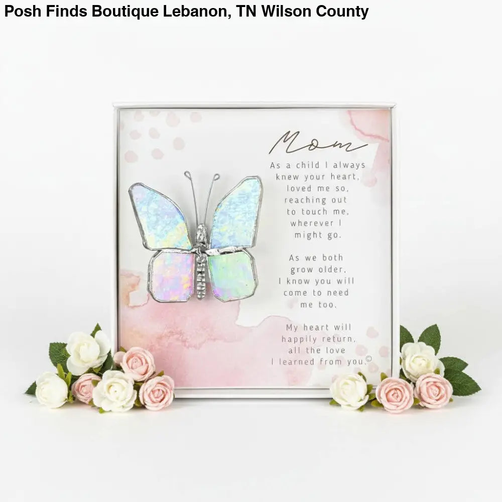 Mom Love I Learned From You Stained Glass Butterfly - Gifts
