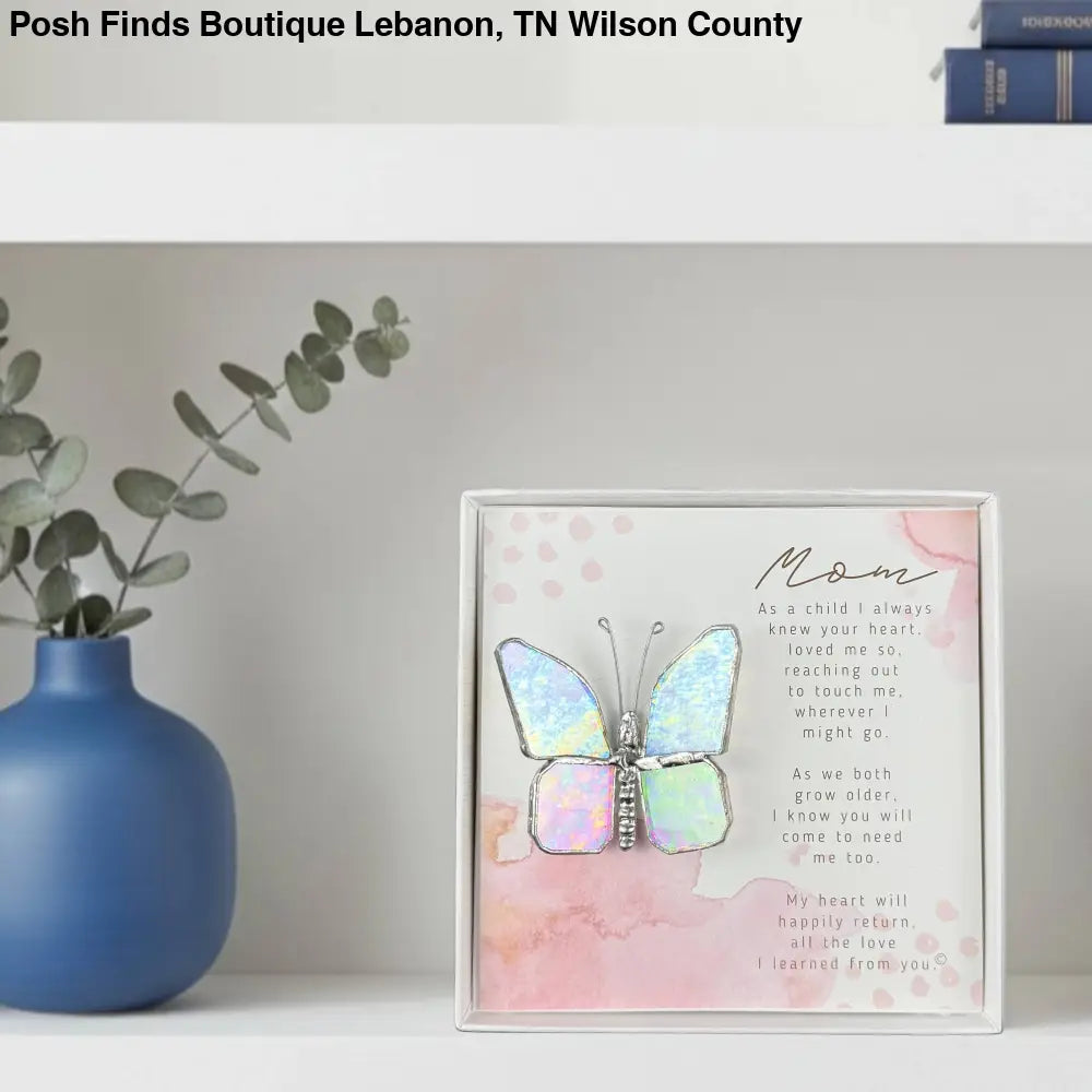 Mom Love I Learned From You Stained Glass Butterfly - Gifts