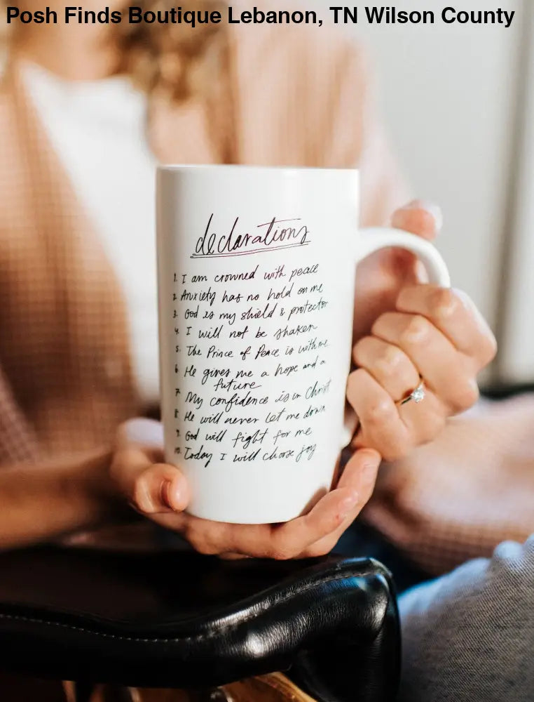 Mug: Declarations Christian 16oz. - Posh Finds