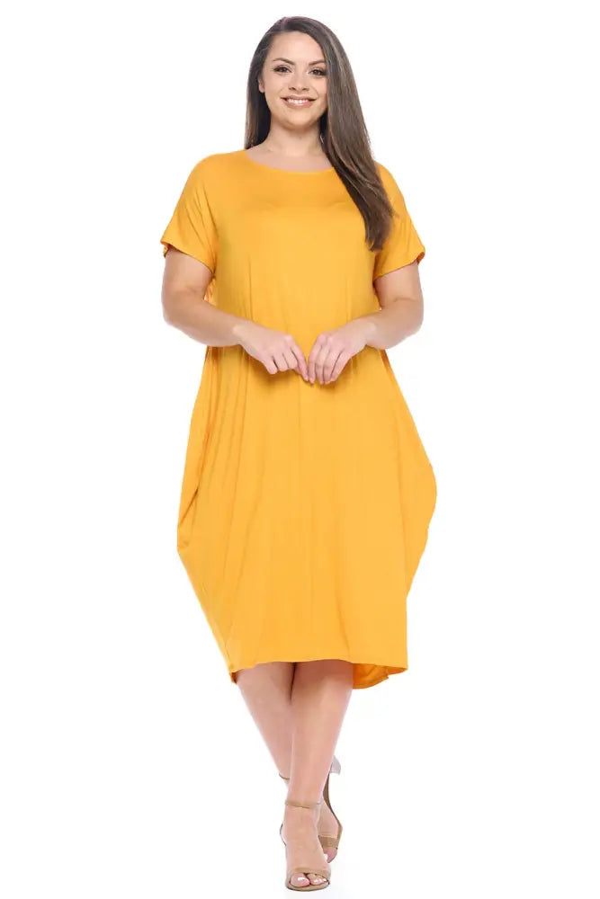 Navy Plus Size Cocoon Maxi Dress with Dolman Sleeves - Women > Dresses