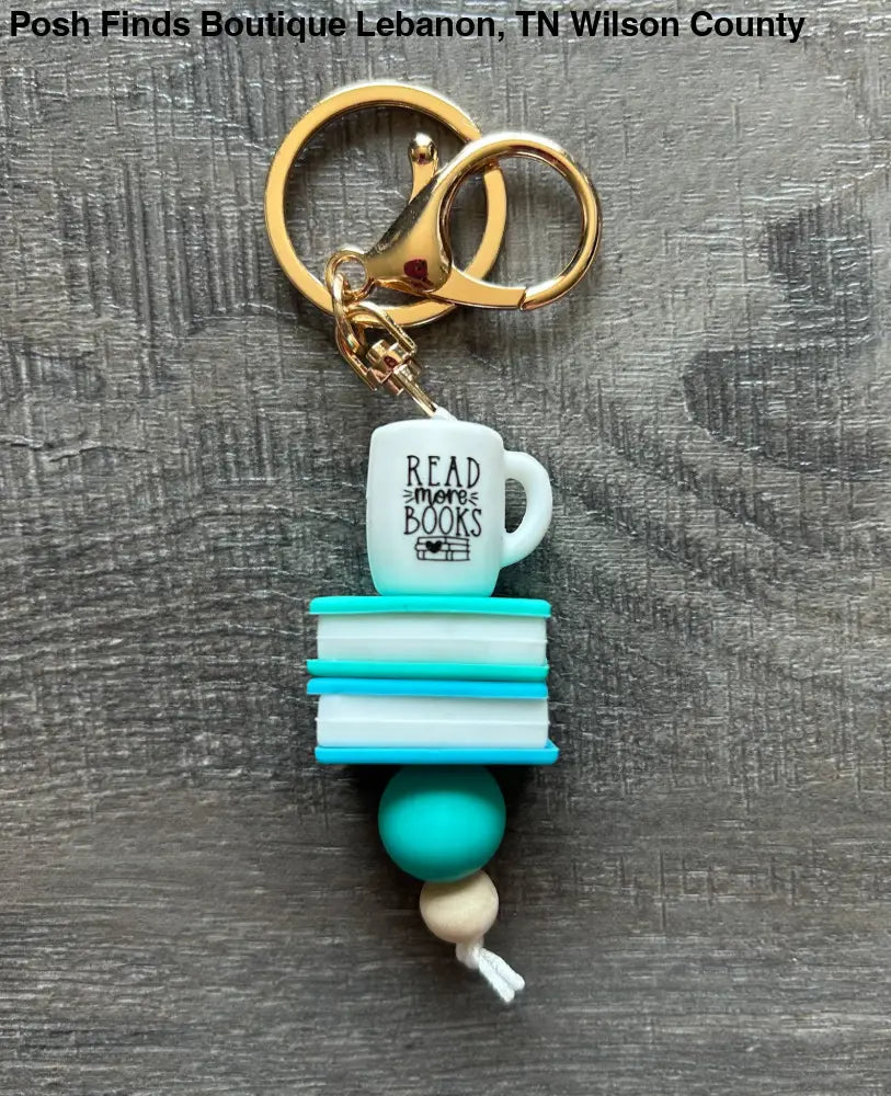 Reading Book Lovers Keychain or Bag Charm: Go Away I’m Reading - Keychain