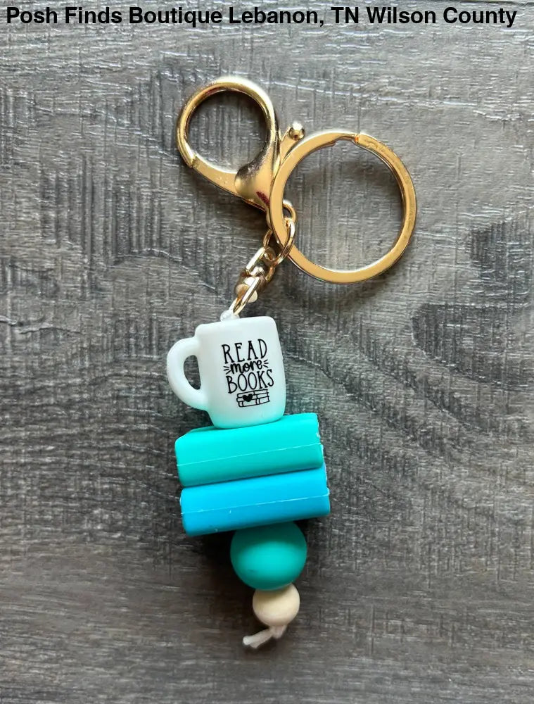 Reading Book Lovers Keychain or Bag Charm: Go Away I’m Reading - Keychain