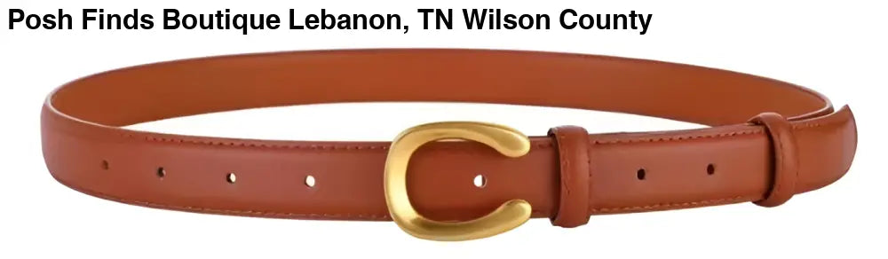 Small Horseshoe Belt Saddle - Posh Finds