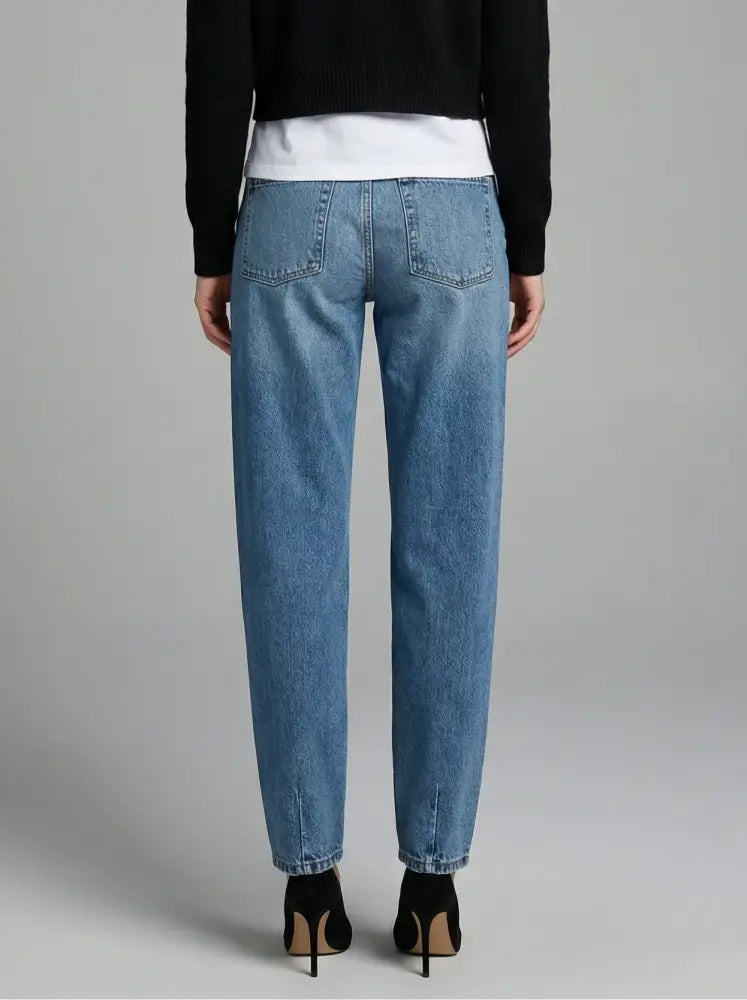 TAPERED MID RISE WIDE BAGGY JEANS: 5 (26) - Posh Finds