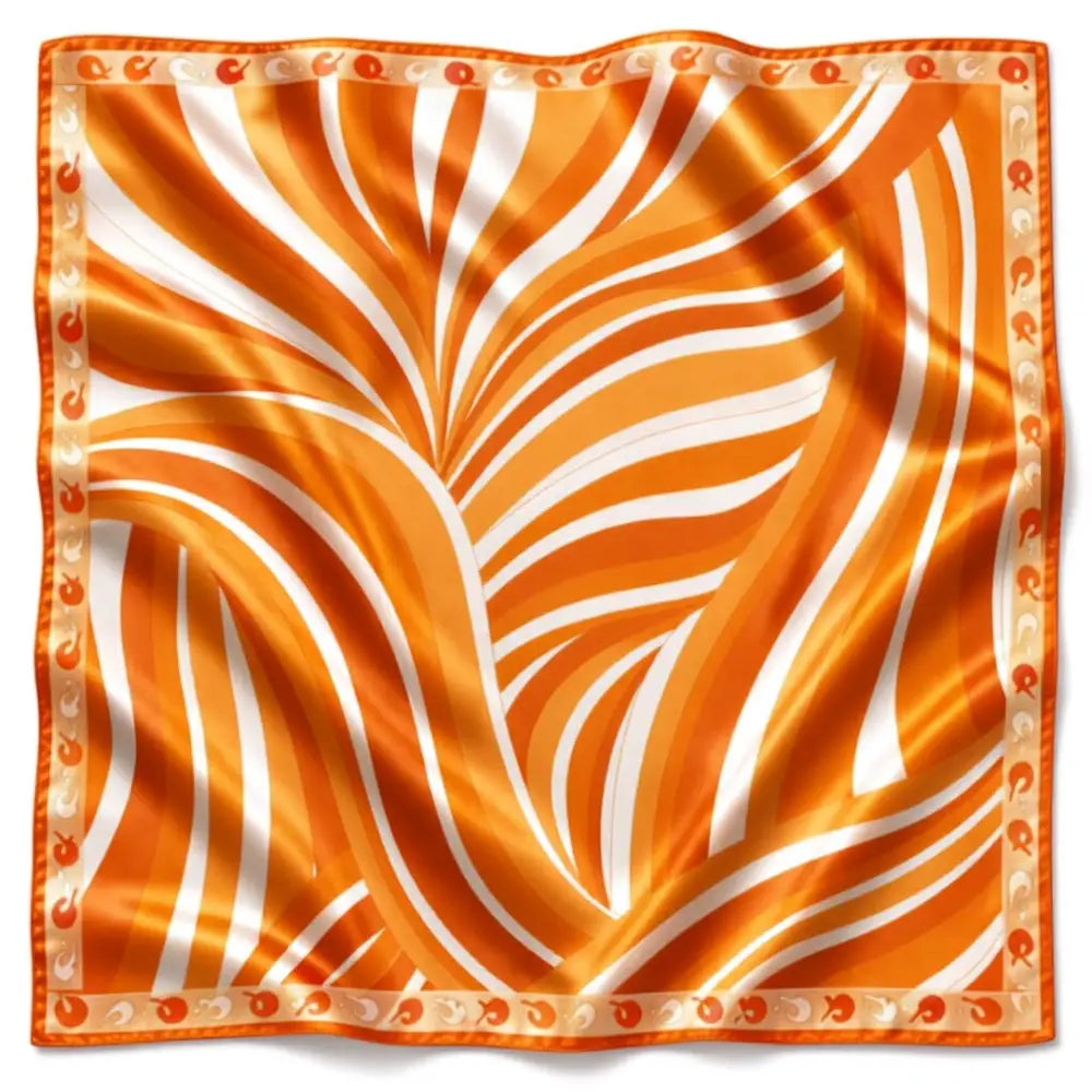 32’’ Bright Orange & White Gameday Bandana Scarf (4 PRINTS): TENN BANDANA 32”