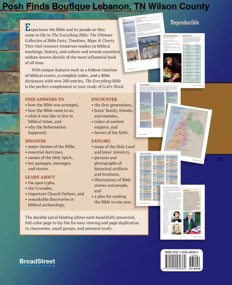 The Everything Bible (Ultimate Collection of Bible Facts) - Posh Finds