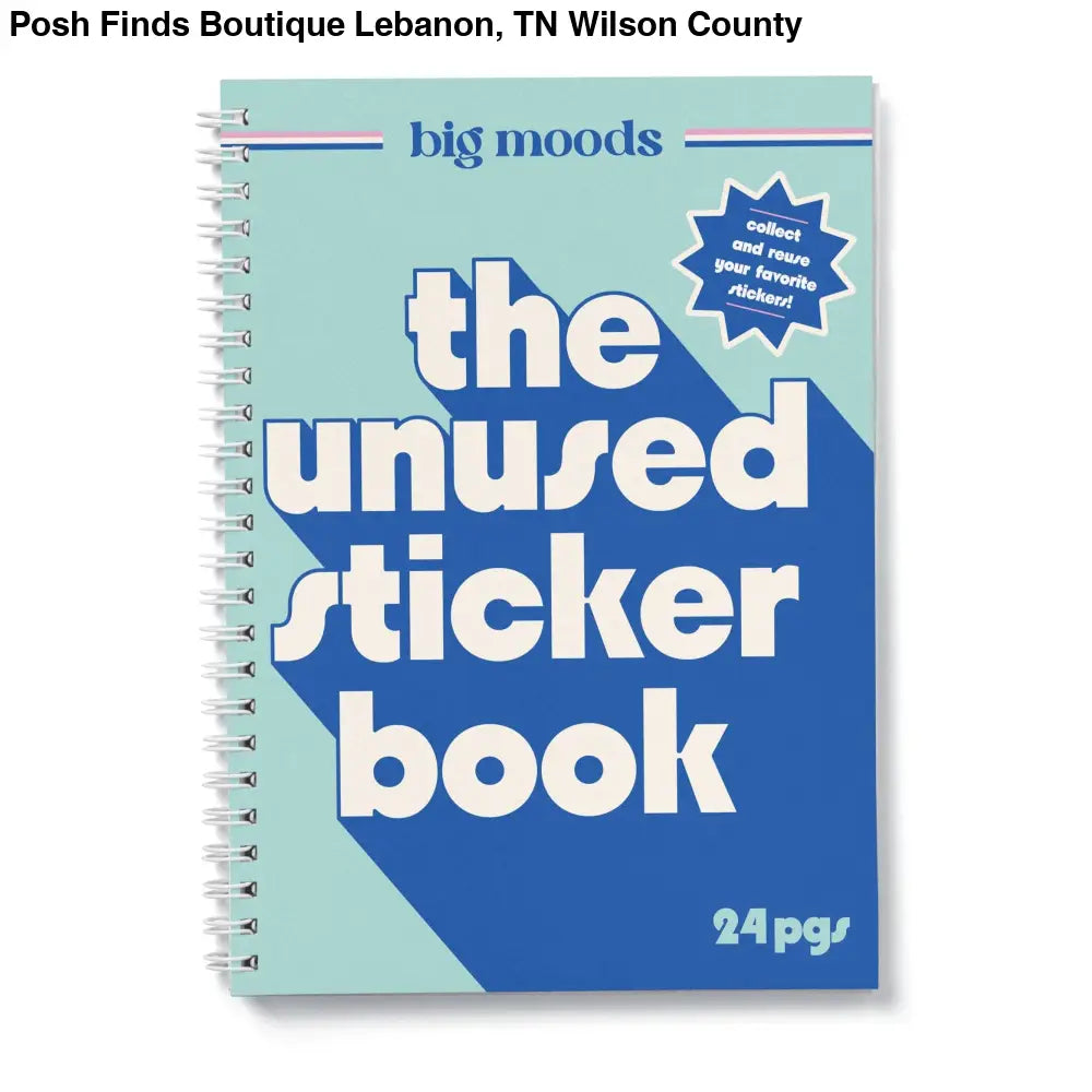 The Unused Sticker Book - Blue - Posh Finds