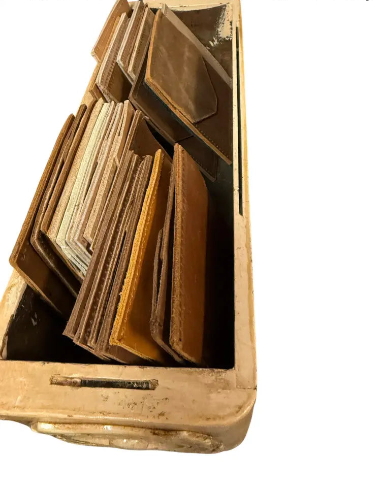 Upcycled Leather Card Holders Wallets - Wallet