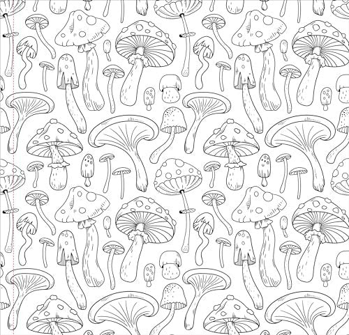 Peter Pauper Press Mushrooms Adult Coloring Book, Pack of 1