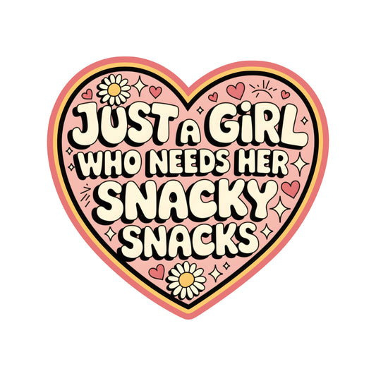 Girl Snack Self Care Funny Cute High Quality Vinyl Sticker - Posh Finds