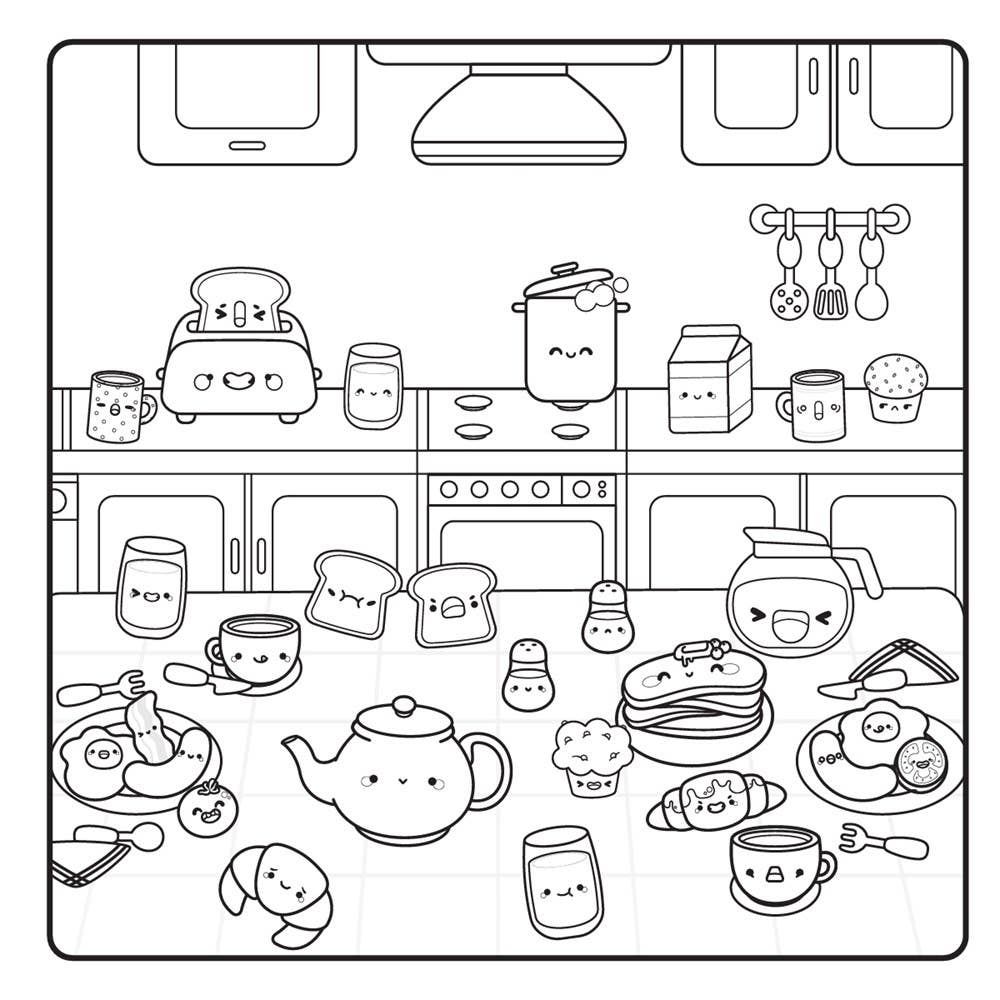 Cozy Coloring: Food & Snacks