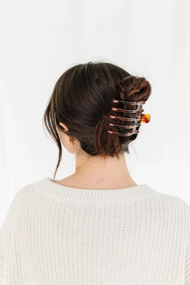 5 Prong Claw Clip - Multiple Colors: Amber