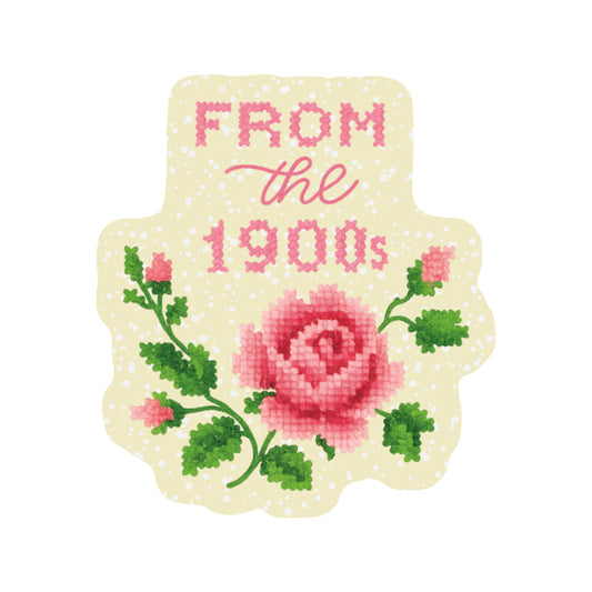 Funny Clever 1900 Cross Stitch High Quality Vinyl Sticker - Posh Finds