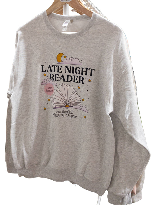 Late Night Reader Club Sweatshirt