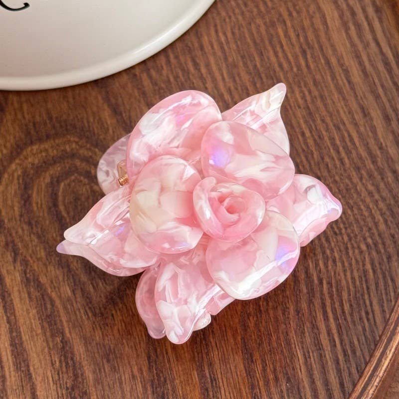 FLOWER POP COLOR HAIR CLAW CLIPS - Posh Finds