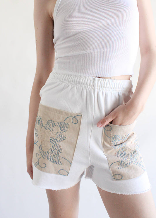 Sweat Short with Embroidered Front Pocket