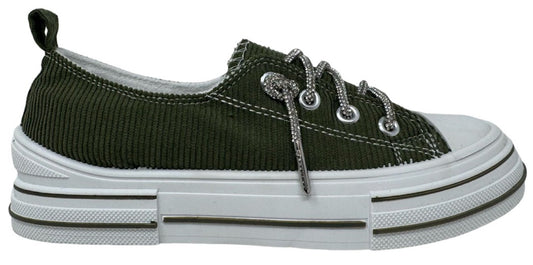 Rose Corduroy Sneakers