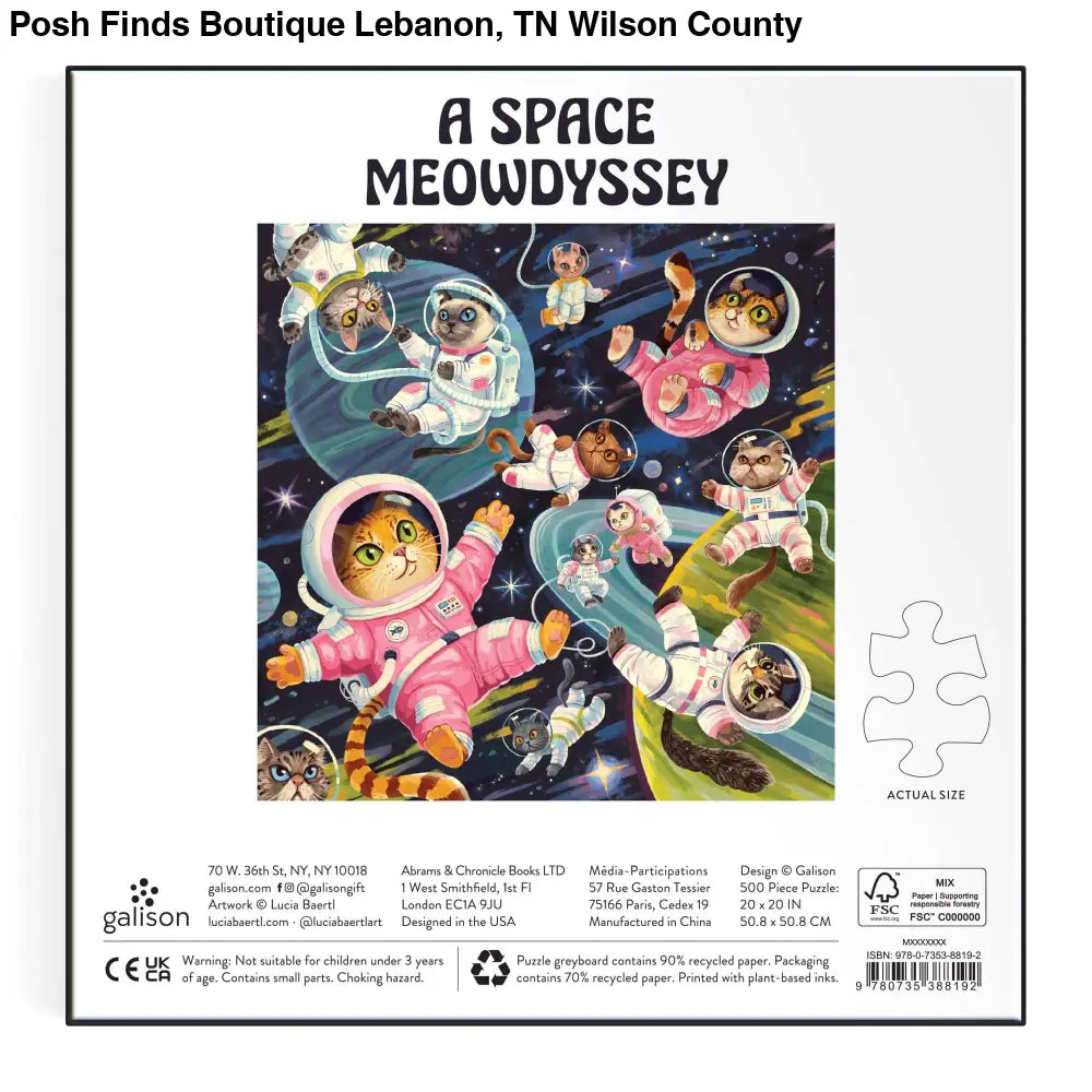 A Space Meowdyssey 500 Piece Puzzle
