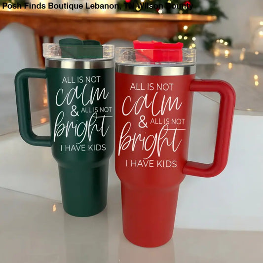 All is Not Calm Tumbler Green - Posh Finds