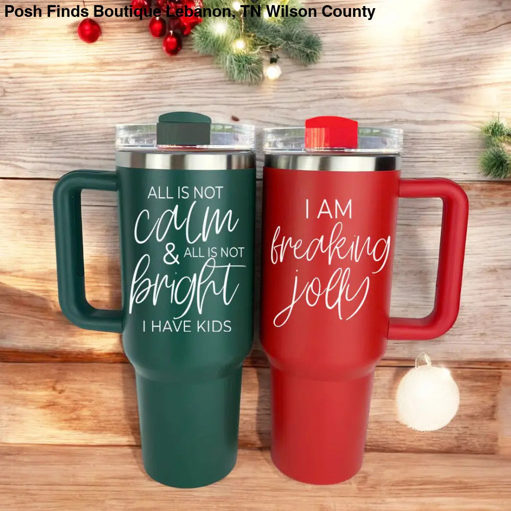 All is Not Calm Tumbler Green - Posh Finds