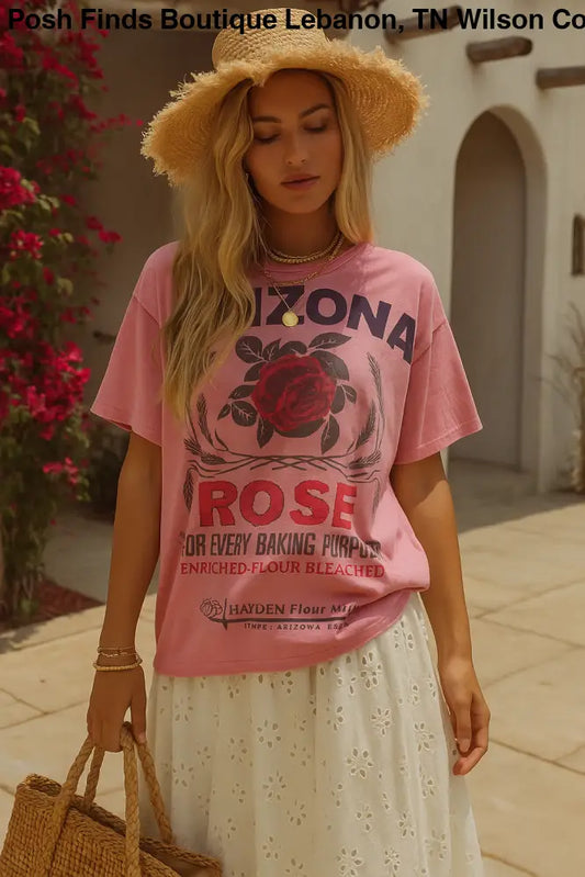 Arizona Rose Tee - Posh Finds