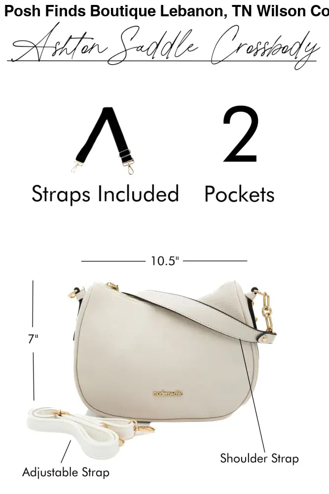 Ashton Saddle Crossbody Purse Handbag Pink or Taupe - Posh Finds