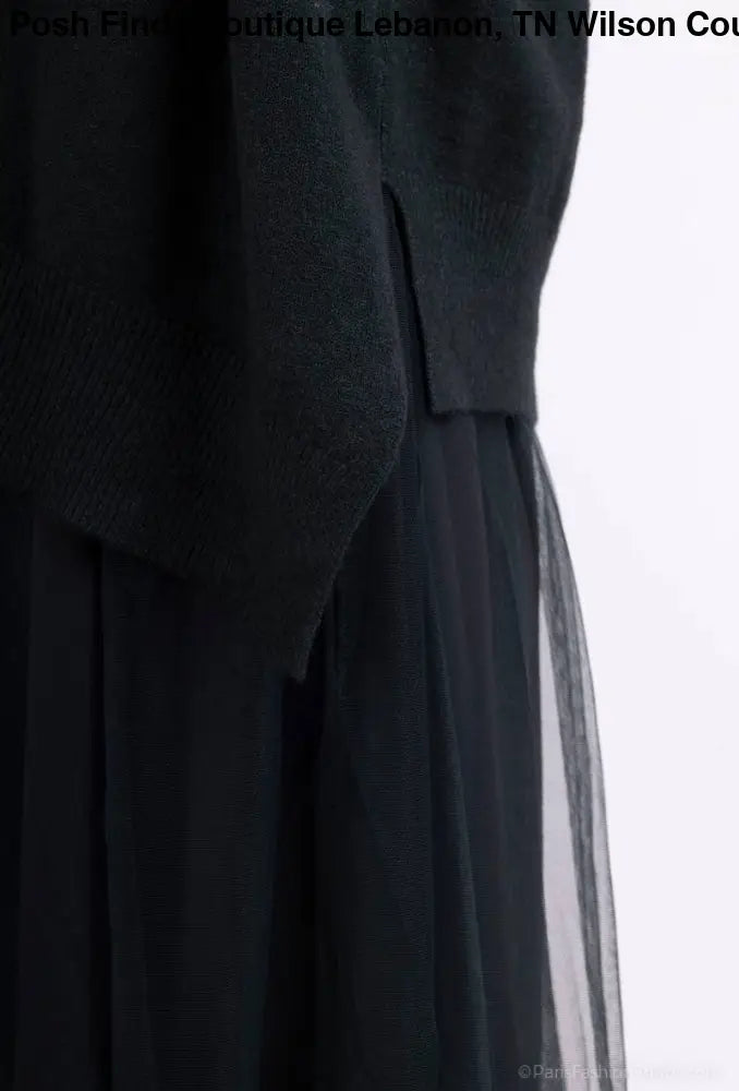 Asymmetric Fit Sweater & Dress Set: Grey - Posh Finds