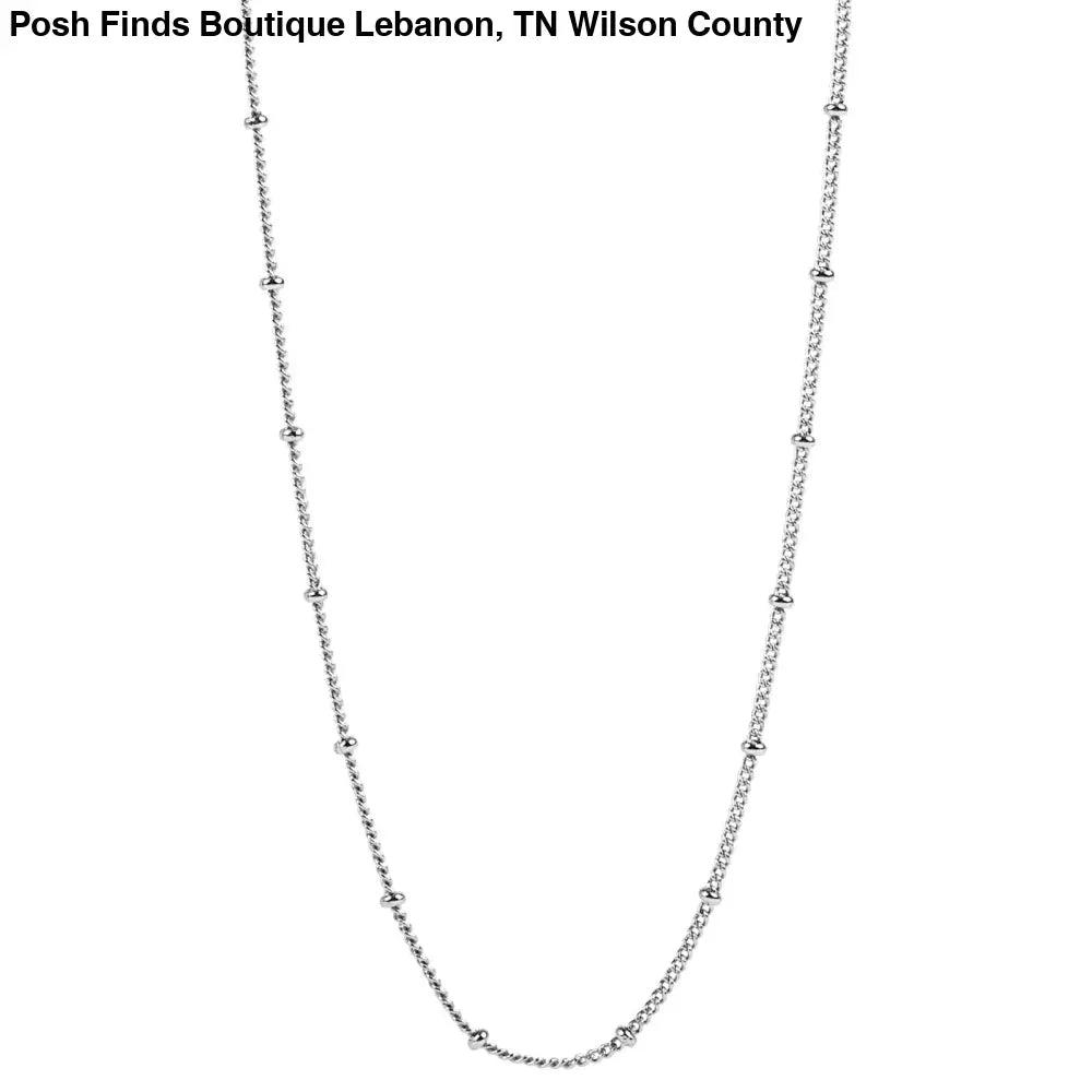 Ball Station Chain: Silver / 18-20" - Posh Finds