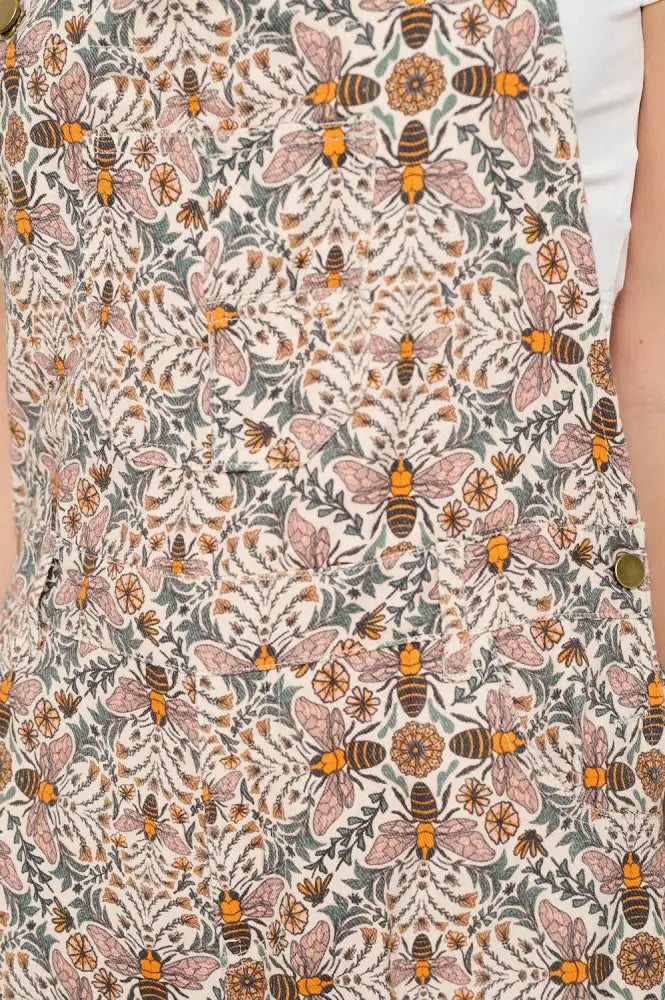 BEE FLORAL PRINT OVERALL - Posh Finds