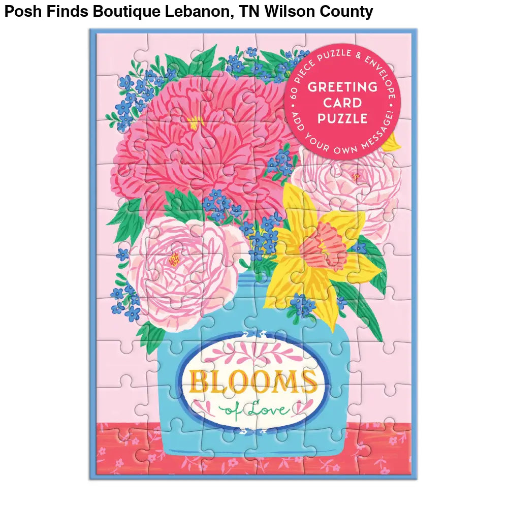 Blooms of Love Greeting Card Puzzle