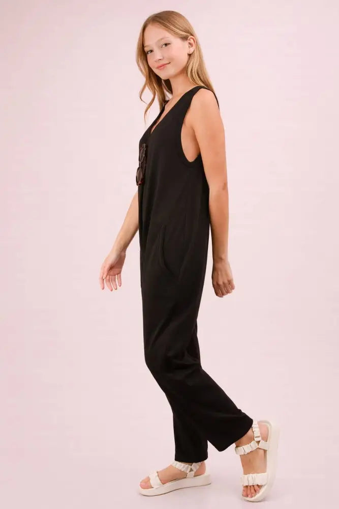 Blue Knit Baggy Jumpsuit - Women > Jumpsuits