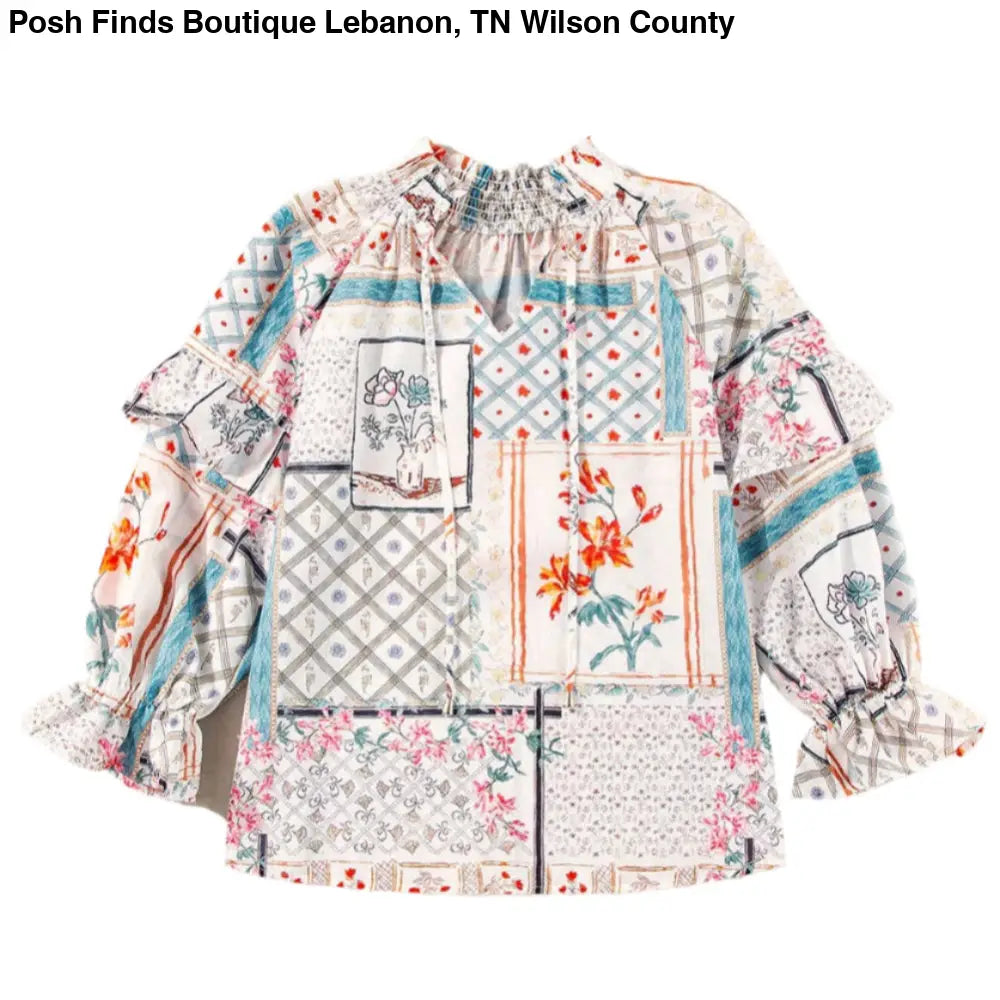 Boho Floral Blouse January - Posh Finds