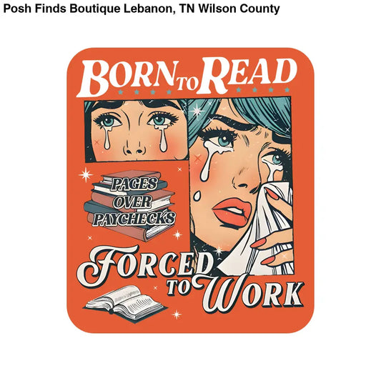 Book Read Funny Humor Lit Cute High Quality Vinyl Sticker - Posh Finds
